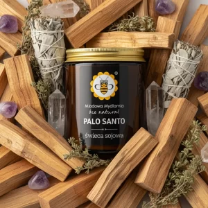 Palo Santo świeca z wosku sojowego Miodowa Mydlarnia